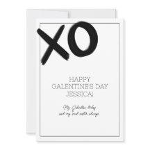 XOXO Svart och Vit Namn på Bästa Tjejkompis Galent