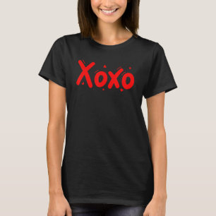 XOXO Sweet Kärlek Valentine Heart Romantic Valenti T Shirt