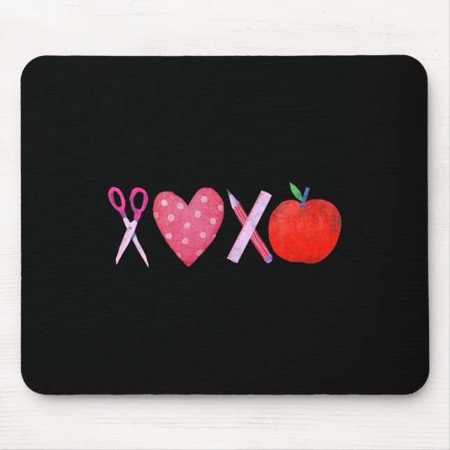 Xoxo Teacher Valentine's Day Pencil And Apple 1  Musmatta (Framsidan)