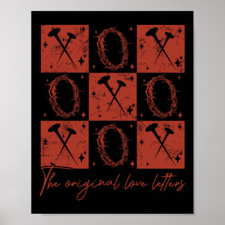 Xoxo The Original Love Letters Retro Rutiga Valen Poster