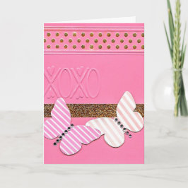 XOXO-valentin kort