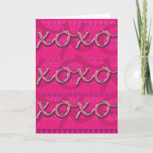 xoxo Valentine Card Helgkort (Framsida)