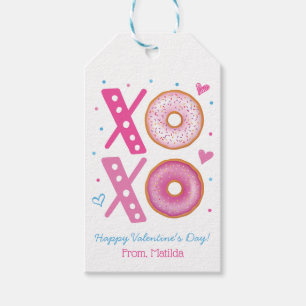 XOXO Valentine Donut Treat Presentetikett
