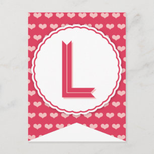 XOXO Valentine Party Flagga Bunting Banner L Helg Vykort