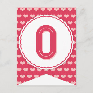 XOXO Valentine Party Flagga Bunting Banner O Helg Vykort
