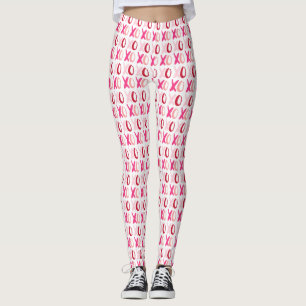 "XOXO-" valentines daymönster Leggings
