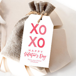 Xoxo Valentines märkre på dagen, Alla hjärtans mär Presentetikett
