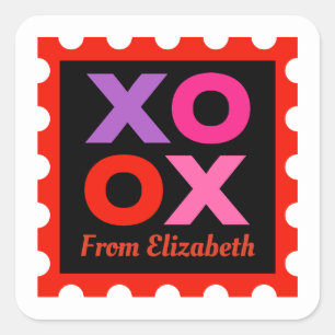 XOXO-Valentineser - etikett