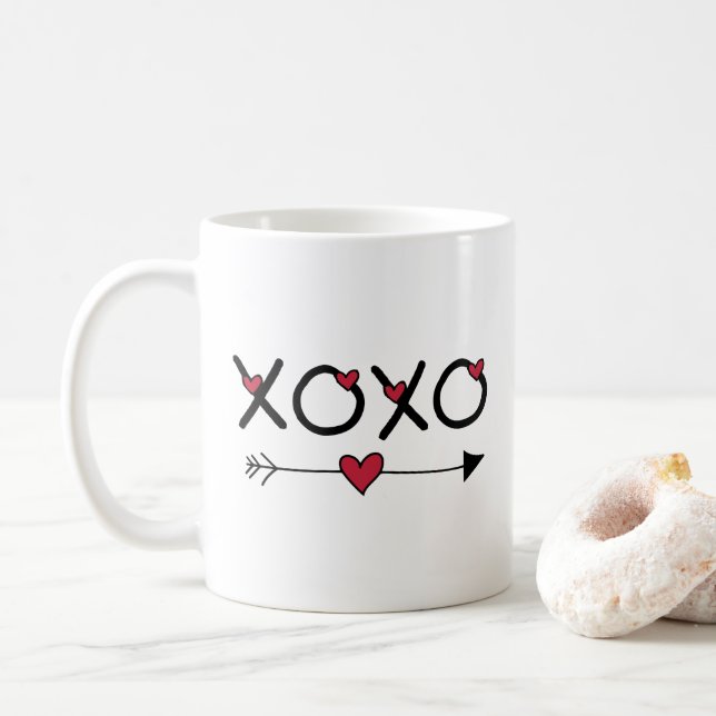 XOXO-Valentineser Kaffemugg (Med munk)