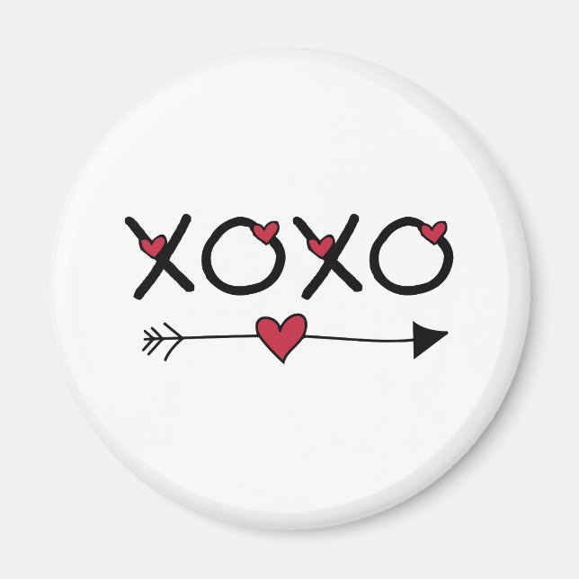 XOXO-Valentineser Magnet (Framsidan)