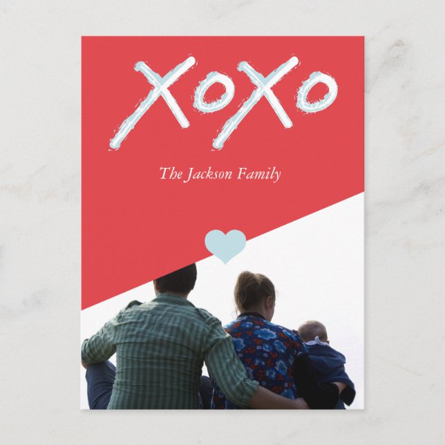 xoxo vykort (Framsida)