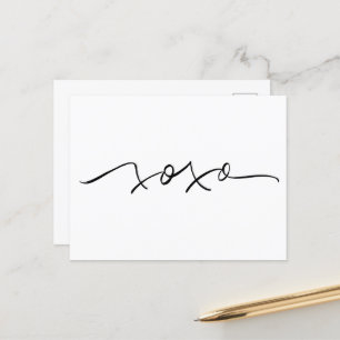 XOXO-vykort Vykort