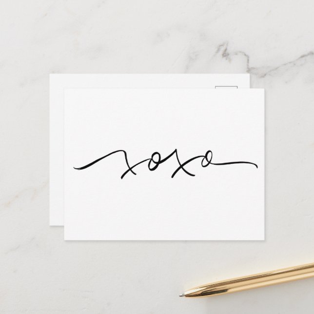 XOXO-vykort Vykort (Fram/Back In Situ)