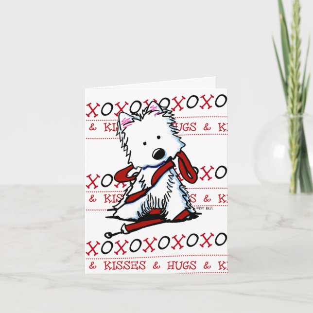 XOXO Westie brevkort Kort (Framsida)