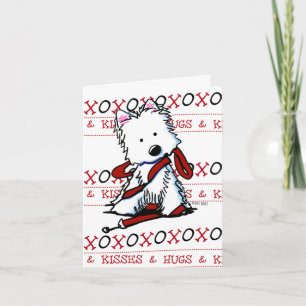 XOXO Westie brevkort Kort