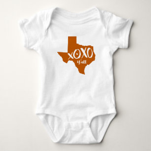 XOXO, Y-all - Brinnad Orange Texas-statsform T Shirt