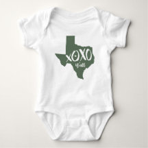 XOXO, Y - Cactus Grönt Texas State Shape