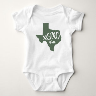 XOXO, Y - Cactus Grönt Texas State Shape T Shirt