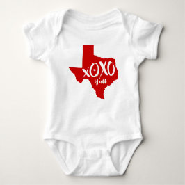 XOXO, Y - Red Texas State Shape T Shirt