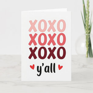 Xoxo Yall Kärlekskort Kort