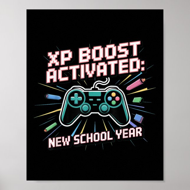 Xp-boost, Nytt skolår, Tillbaka till skolan, Gen Z Poster (Framsidan)