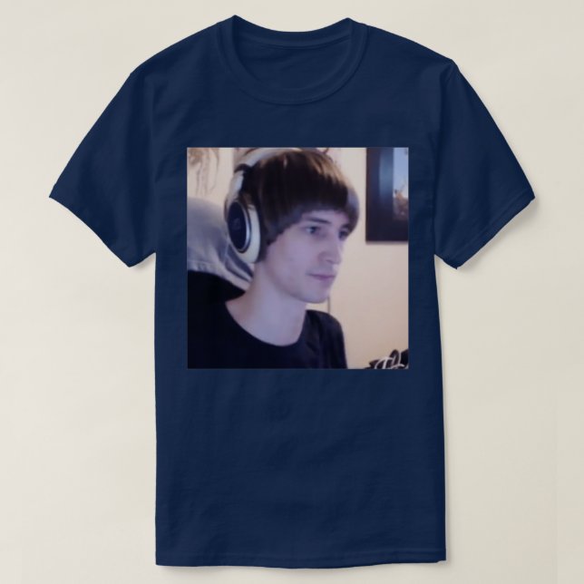 xQc Bowl Cut Hair T Shirt (Design framsida)
