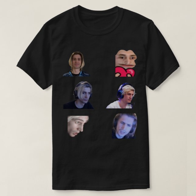 xQc Emotes Pack T Shirt (Design framsida)