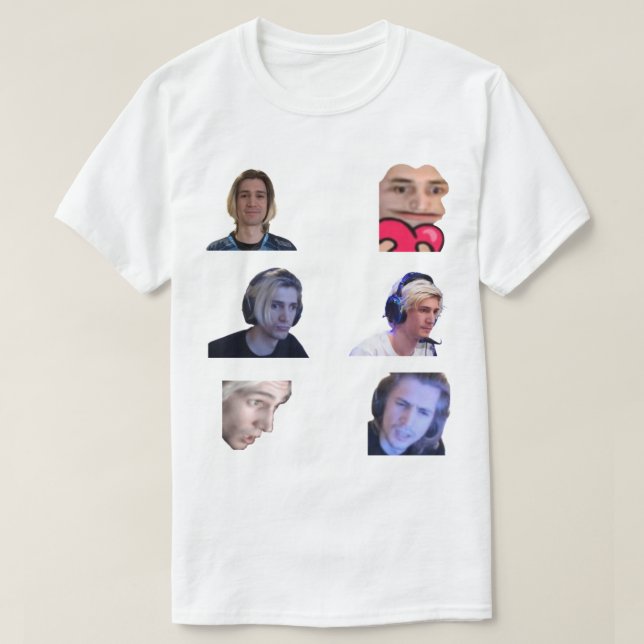 xQc Emotes Pack T Shirt (Design framsida)