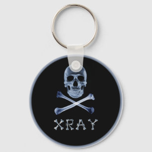 XRAY PIRAT Flagga RADIOLOGY JOLLY ROGER Nyckelring