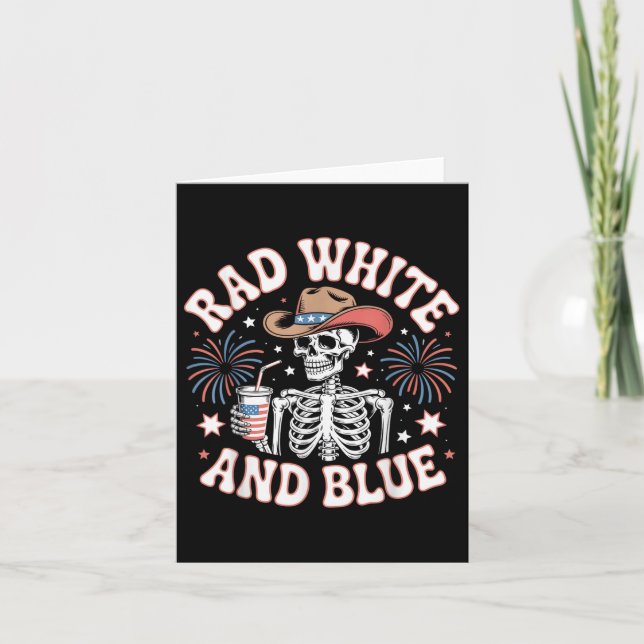 Xray Rad White och Blue Radiographers 4:e juli Kort (Framsida)