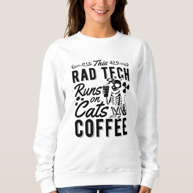 Xray Radiology Denna Springa och kafé av teknisk k T Shirt (Framsida)