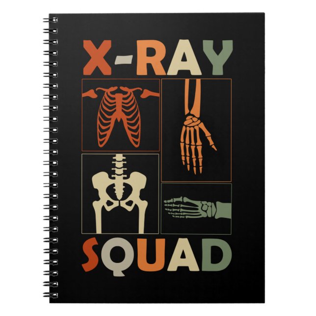 Xray Skeleton Bones Radiolog Funny Radiology Anteckningsbok (Framsidan)