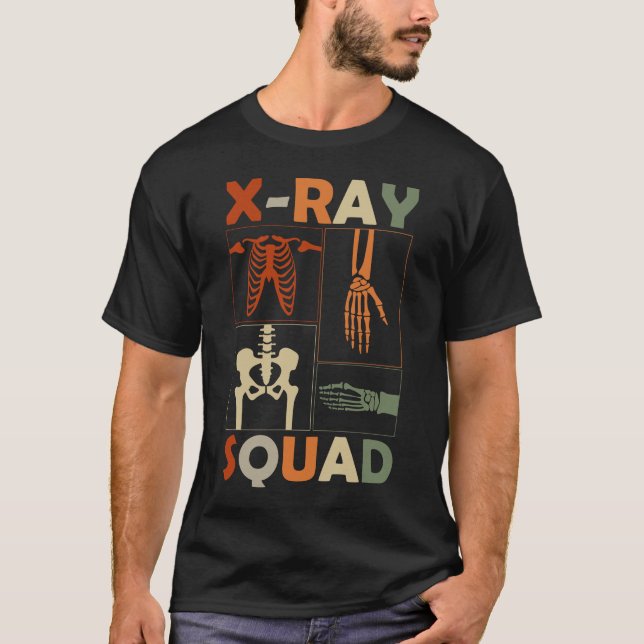 Xray Skeleton Bones Radiolog Funny Radiology T Shirt (Framsida)