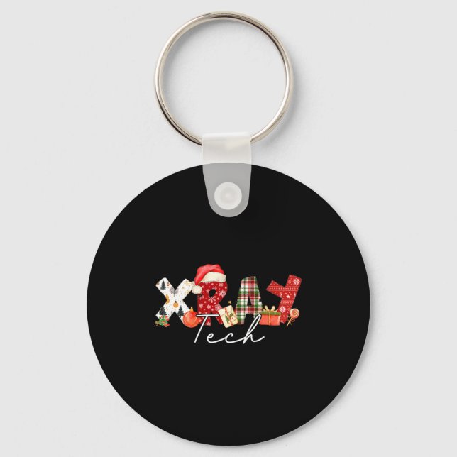 Xray Tech Christmas Bow Rad Tech Radiology Gift Me Nyckelring (Framsida)