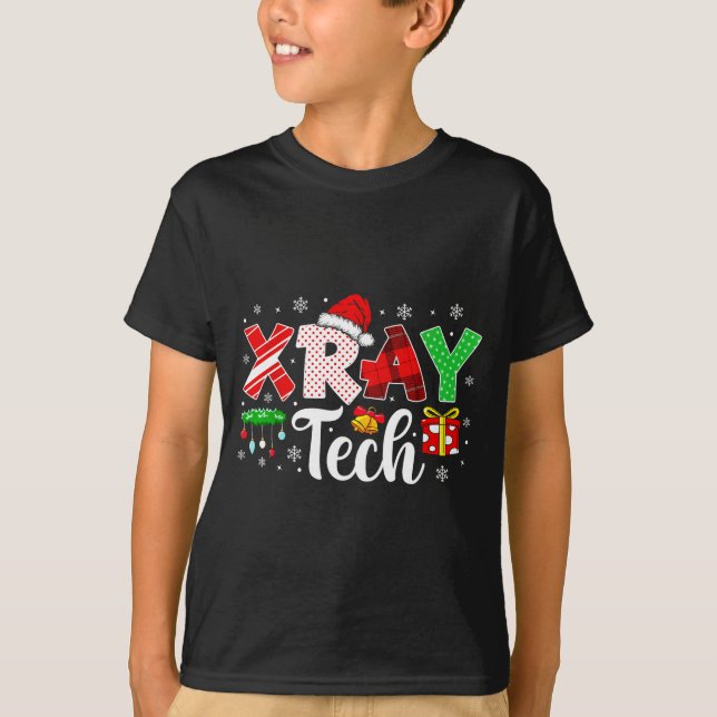 Xray Tech Christmas Bow Rad Tech Radiology Men Wom T Shirt (Framsida)