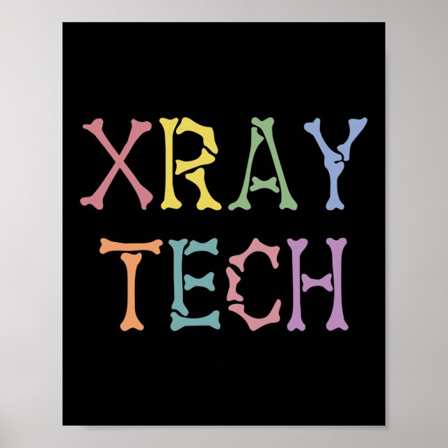 Xray Tech-teknikpresenter för röntgenteknik Poster (Framsidan)