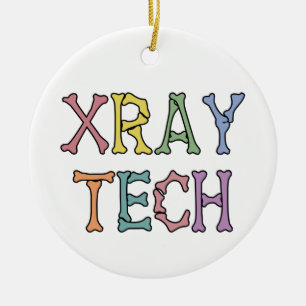 Xray Tech X-ray-teknikern, flerfärgad Julgransprydnad Keramik