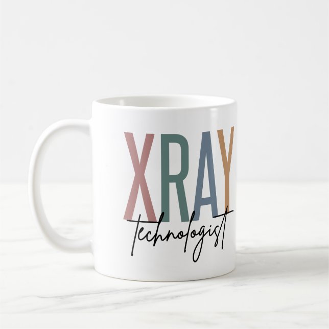 Xray Tech X-ray-teknikern - flerfärgade presenter Kaffemugg (Vänster)