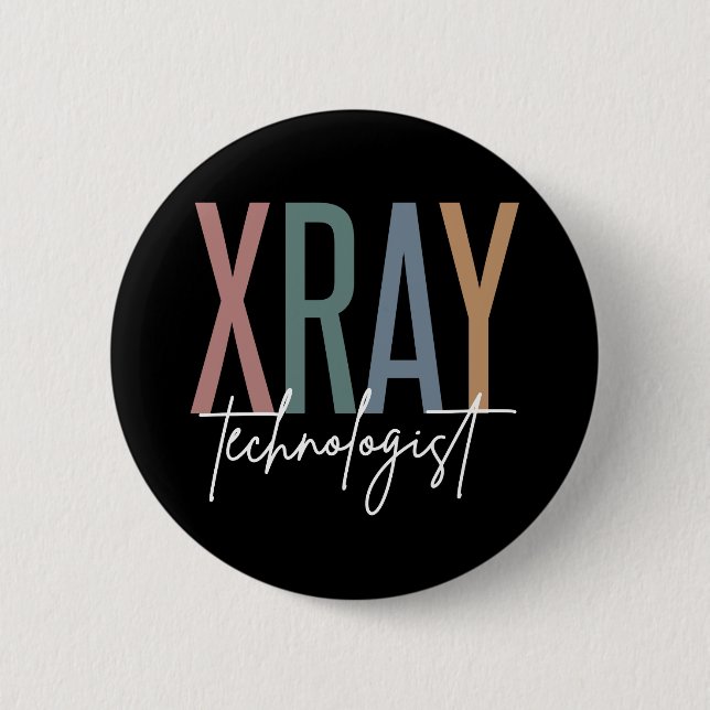 Xray Tech X-ray-teknikern - flerfärgade presenter Knapp (Framsida)