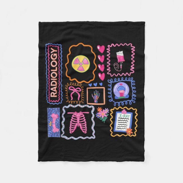 Xray Technolog Xray Tech Radiologic Technologis Fleecefilt (Framsidan)