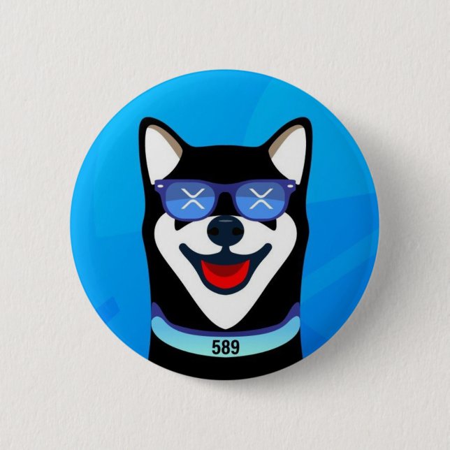 XRdoge Logotyp Blue Knapp (Framsida)