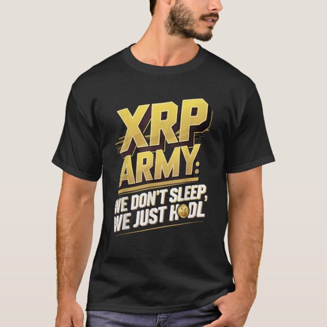XRP-armén Ripple Krypto Kryptovaluta Xrp T Shirt (Framsida)