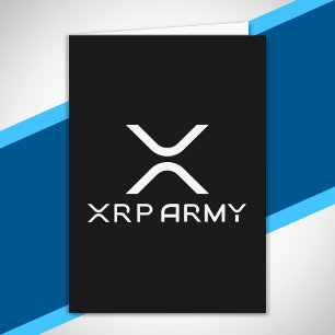 XRP-arméns offert Hodl Crypto Cryptocurrency Meme Kort