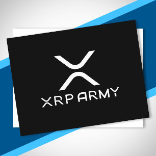 XRP-arméns offert Hodl Crypto Cryptocurrency Meme Vykort