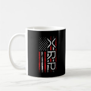 XRP Crypto Cryptocurrency American Flagga Member Kaffemugg