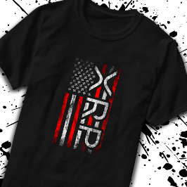 XRP Crypto Cryptocurrency American Flagga Member T Shirt