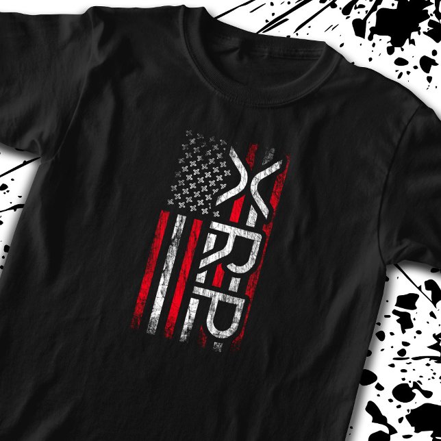 XRP Crypto Cryptocurrency American Flagga Member T Shirt (Skapare uppladdad)