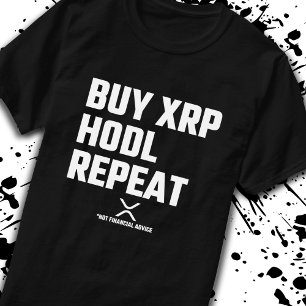 XRP Crypto Cryptocurrency Buy XRP Hodl Repeat T Shirt