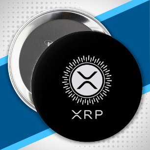 XRP Cryptocurrency Crypto Decorative Circle Logoty Knapp