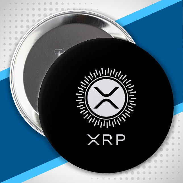 XRP Cryptocurrency Crypto Decorative Circle Logoty Knapp (Skapare uppladdad)